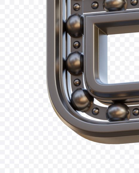 Letter E from Bearing Alphabet - View 5 on Yellow Images Creative Fonts - S78522