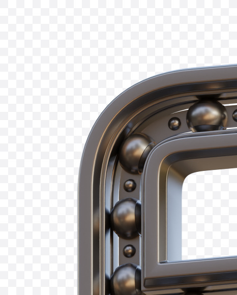 Letter F from Bearing Alphabet - View 5 on Yellow Images Creative Fonts - S78523