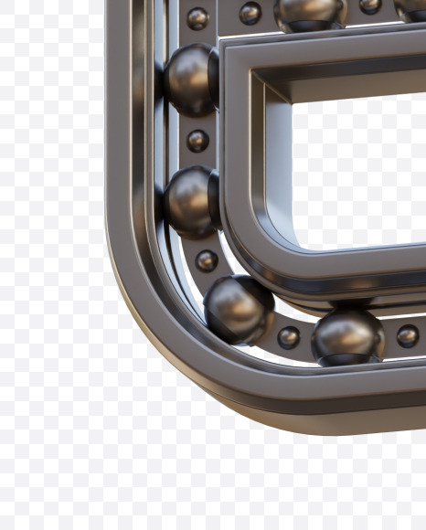 Letter B from Bearing Alphabet - View 5 on Yellow Images Creative Fonts - S78519