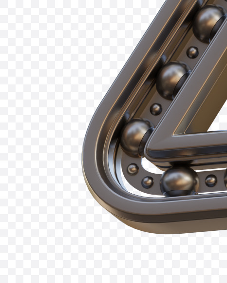 Letter Z from Bearing Alphabet - View 5 on Yellow Images Creative Fonts - S78543