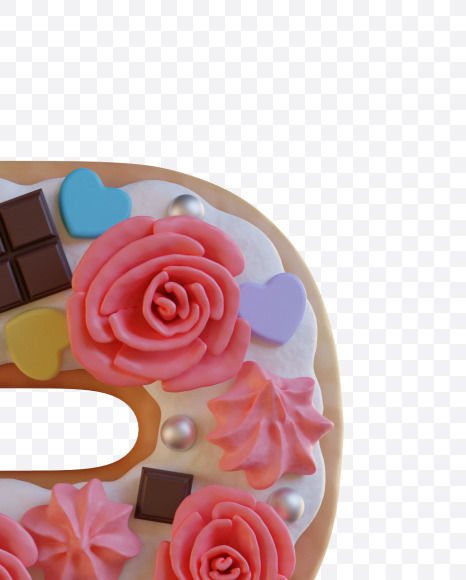 ? from Birthday Cake Alphabet - View 1 on Yellow Images Creative Fonts - S78351