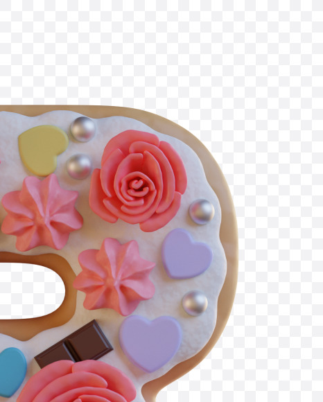 8 from Birthday Cake Alphabet - View 1 on Yellow Images Creative Fonts - S78347