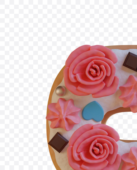 Letter S from Birthday Cake Alphabet - View 1 on Yellow Images Creative Fonts - S78332