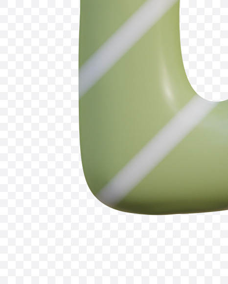 Letter D from Birthday Candle Alphabet - View 1 on Yellow Images Creative Fonts - S77807