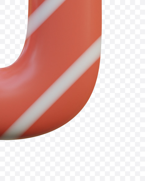 Letter U from Birthday Candle Alphabet - View 1 on Yellow Images Creative Fonts - S77824