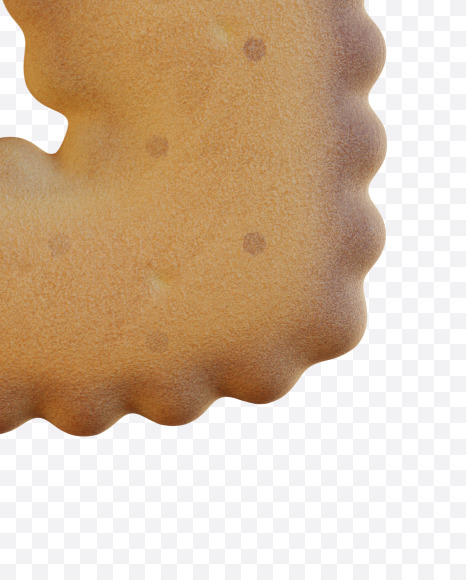 Letter G from Bisquits Alphabet - View 1 on Yellow Images Creative Fonts - S78236