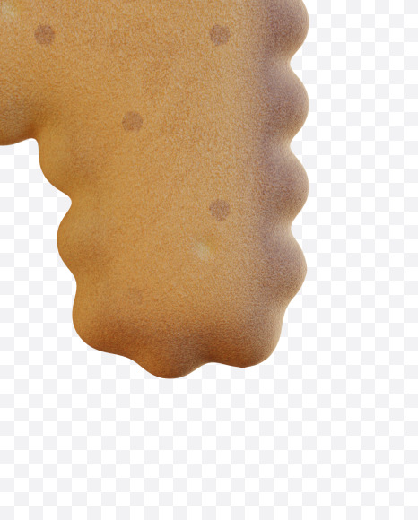 Letter H from Bisquits Alphabet - View 1 on Yellow Images Creative Fonts - S78237