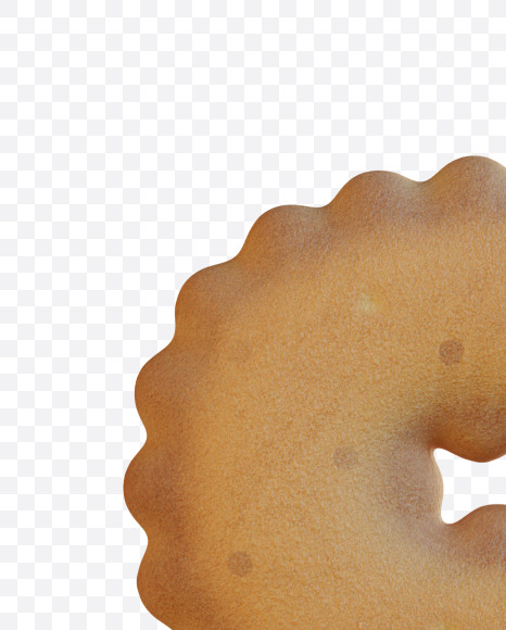 9 from Bisquits Alphabet - View 1 on Yellow Images Creative Fonts - S78264