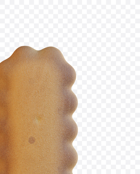 Letter J from Bisquits Alphabet - View 1 on Yellow Images Creative Fonts - S78239