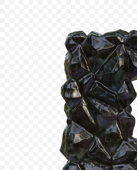 Letter F from Black Planet Alphabet on Yellow Images Creative Fonts - S78607