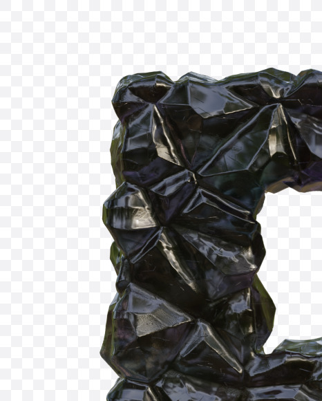 Letter R from Black Planet Alphabet on Yellow Images Creative Fonts - S78619