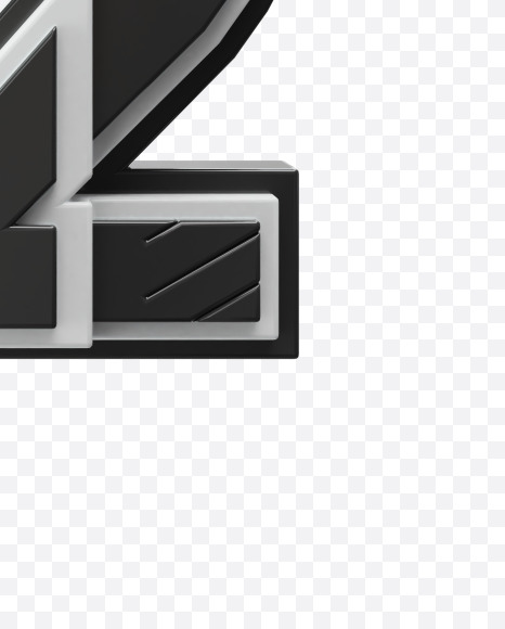 2 from Bold Future Alphabet on Yellow Images Creative Fonts - S77425