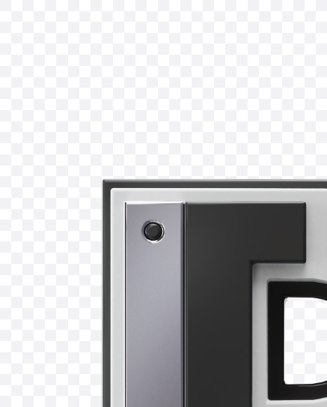 Letter R from Bold Future Alphabet on Yellow Images Creative Fonts - S77456