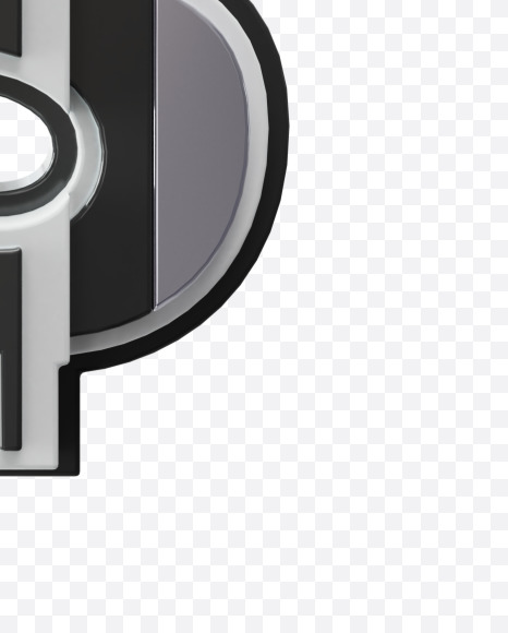 $ from Bold Future Alphabet on Yellow Images Creative Fonts - S77451