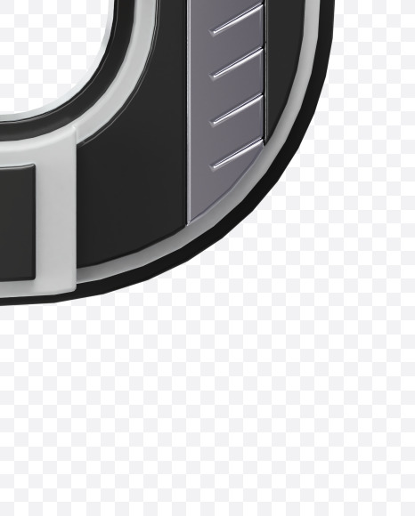 Letter O from Bold Future Alphabet on Yellow Images Creative Fonts - S77448