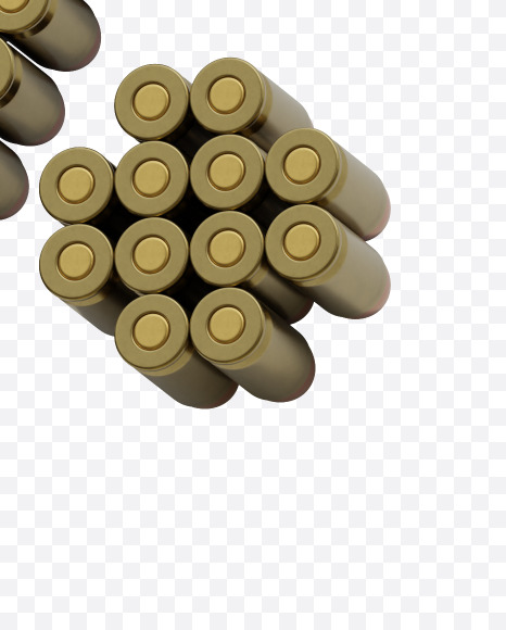 % from Bullets 3D Alphabet on Yellow Images Creative Fonts - S78719