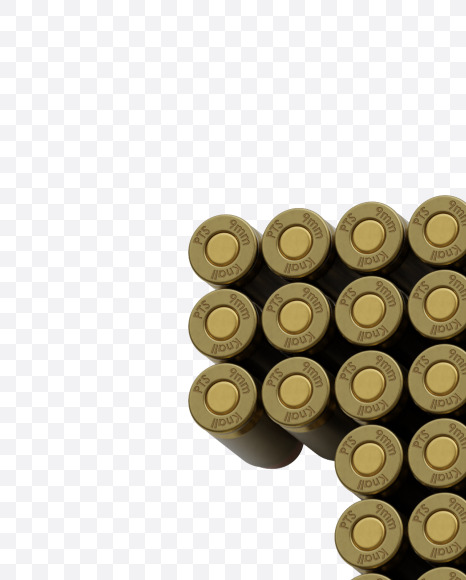 7 from Bullets 3D Alphabet on Yellow Images Creative Fonts - S78713