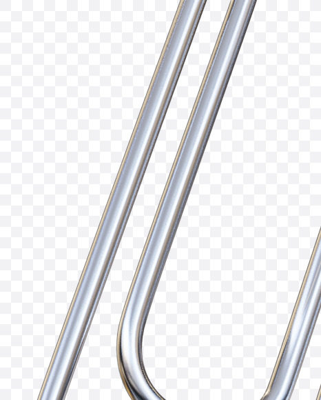 7 from Metal Paper Clip Alphabet on Yellow Images Creative Fonts - S78678