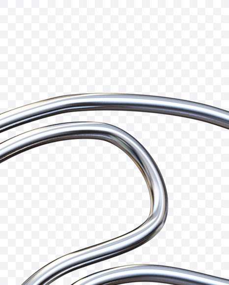 Letter G from Metal Paper Clip Alphabet on Yellow Images Creative Fonts - S78651