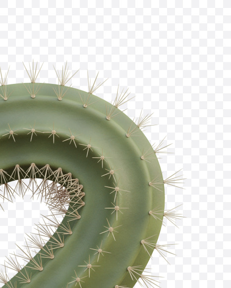 2 from Cactus Alphabet on Yellow Images Creative Fonts - S79435