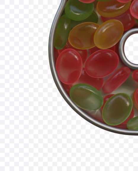 8 from Candies In The Box Alphabet on Yellow Images Creative Fonts - S79783