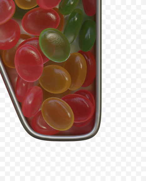 Letter N from Candies In The Box Alphabet on Yellow Images Creative Fonts - S79763