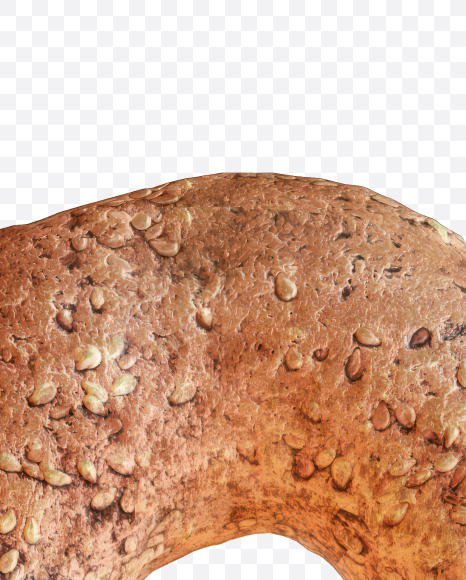 0 from Sesame breadroll alphabet on Yellow Images Creative Fonts - S81331