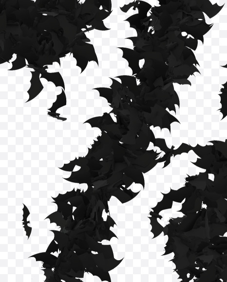 Halloween Typeface made out of bats the character Percent from Halloween Bat Typeface on Yellow Images Creative Fonts - S81452