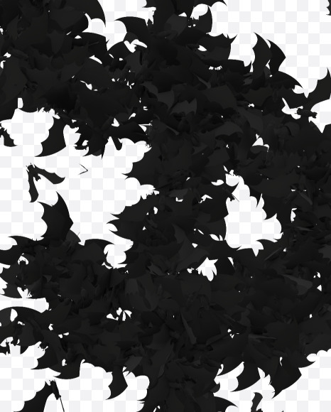 Halloween Typeface made out of bats the character USD from Halloween Bat Typeface on Yellow Images Creative Fonts - S81460