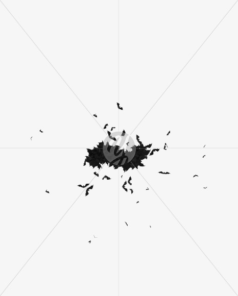 Halloween Typeface made out of bats the character Tilde