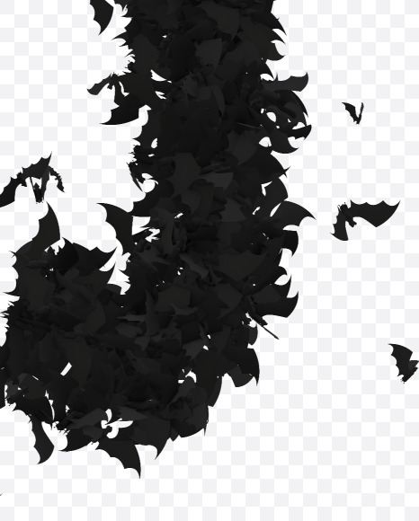 Halloween Typeface made out of bats the character J from Halloween Bat Typeface on Yellow Images Creative Fonts - S81445