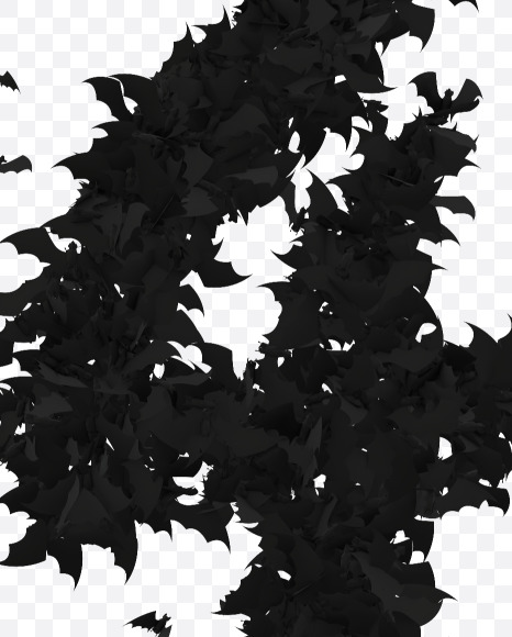 Halloween Typeface made out of bats the character 4 from Halloween Bat Typeface on Yellow Images Creative Fonts - S81420