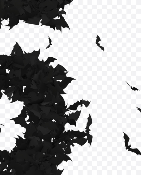 Halloween Typeface made out of bats the character 5 from Halloween Bat Typeface on Yellow Images Creative Fonts - S81421