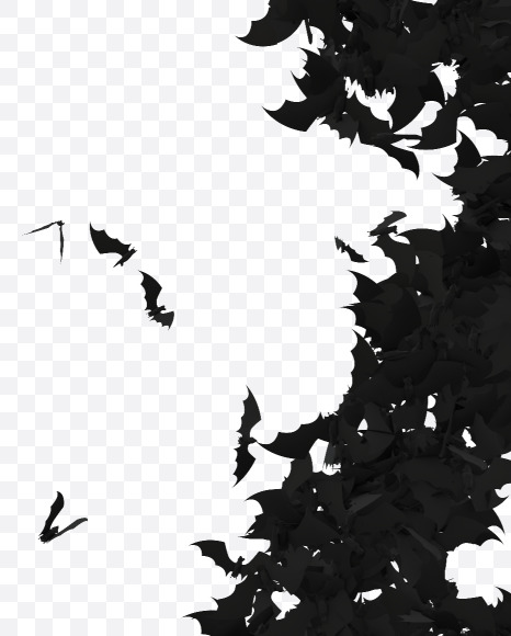 Halloween Typeface made out of bats the character Z from Halloween Bat Typeface on Yellow Images Creative Fonts - S81466