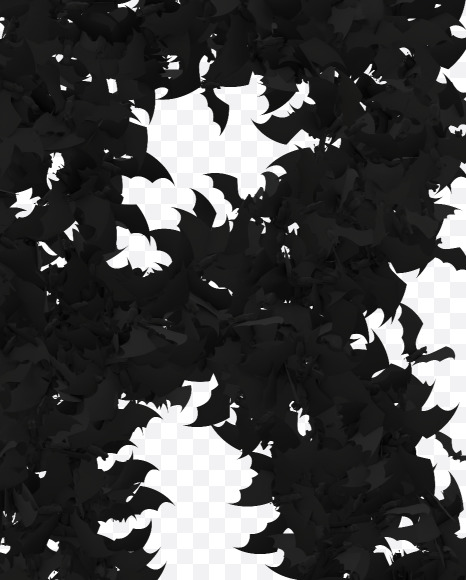Halloween Typeface made out of bats the character R from Halloween Bat Typeface on Yellow Images Creative Fonts - S81455
