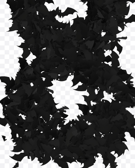 Halloween Typeface made out of bats the character 8 from Halloween Bat Typeface on Yellow Images Creative Fonts - S81424