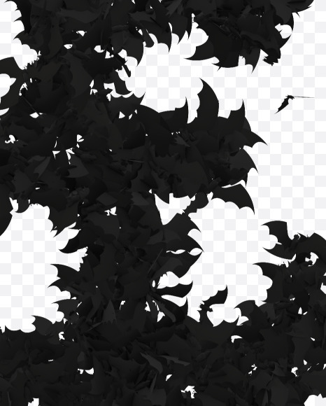 Halloween Typeface made out of bats the character GBP from Halloween Bat Typeface on Yellow Images Creative Fonts - S81441