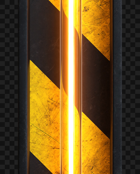 T Alphabet construction light from Industrial Alphabet on transparent background on Yellow Images Creative Fonts - S81631