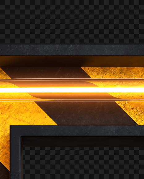 F Alphabet construction light from Industrial Alphabet on transparent background on Yellow Images Creative Fonts - S81617