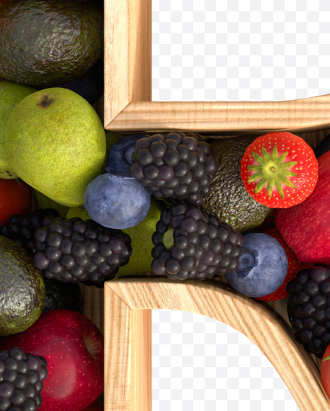Fruit R from Fresh fruits alphabet on Yellow Images Creative Fonts - S81776