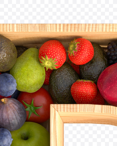 Fruit D from Fresh fruits alphabet on Yellow Images Creative Fonts - S81762