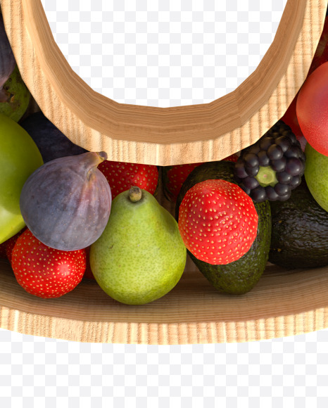 Fruit 0 from Fresh fruits alphabet on Yellow Images Creative Fonts - S81749