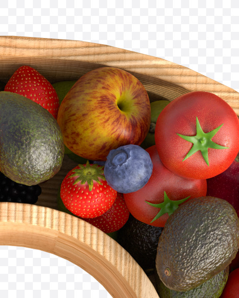 Fruit O from Fresh fruits alphabet on Yellow Images Creative Fonts - S81773