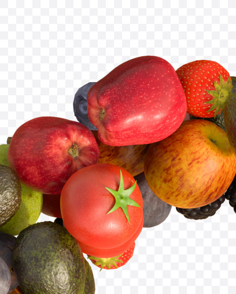 Fruit_O from Fresh fruits alphabet on Yellow Images Creative Fonts - S81737