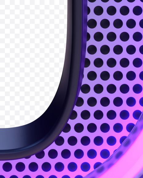 Letter U from Neon font on Yellow Images Creative Fonts - S81918