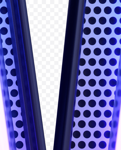 Letter W from Neon font on Yellow Images Creative Fonts - S81920