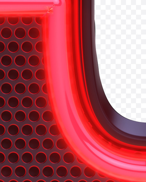 3 from Neon font on Yellow Images Creative Fonts - S81938