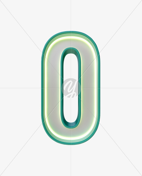 Neon retro numbers - Neon