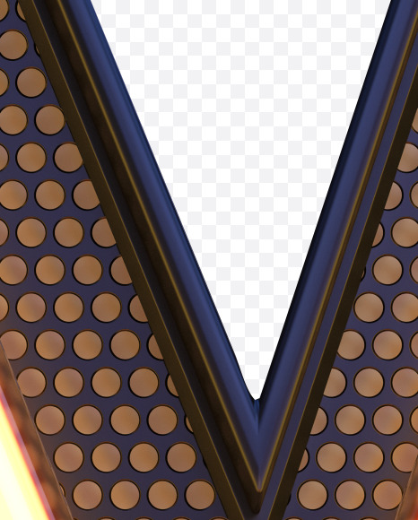 Letter X from Neon font on Yellow Images Creative Fonts - S82017