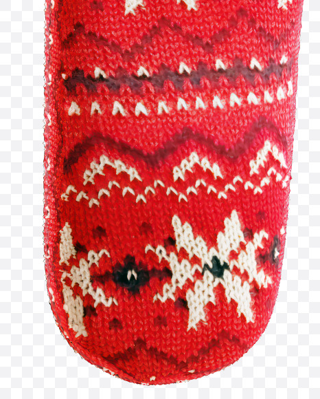 Letter H from Knitted Christmas Fabric Alphabet on Yellow Images Creative Fonts - S82125